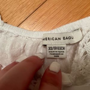 american eagle white top